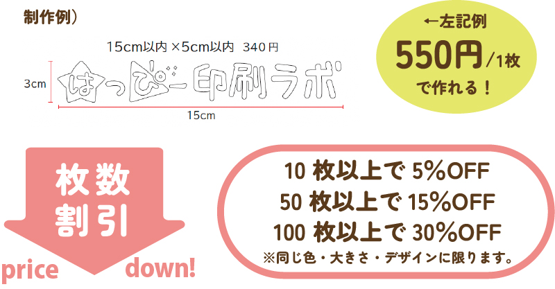 カッティングシートサンプル